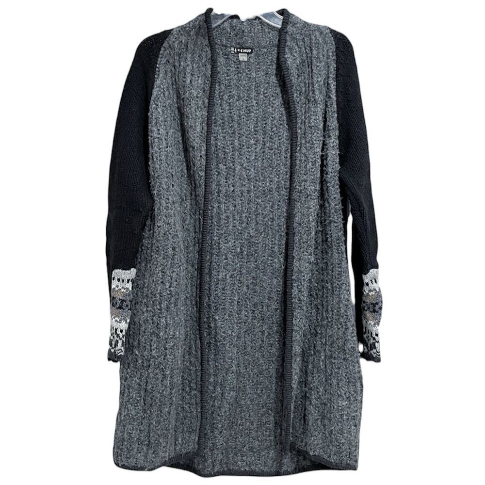 Smartwool Womens Chup Wool Knit Long Cardigan Sweater Size Small Gray Duster